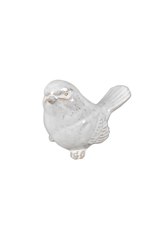Escultura de Passaro Decorativo em Ceramica