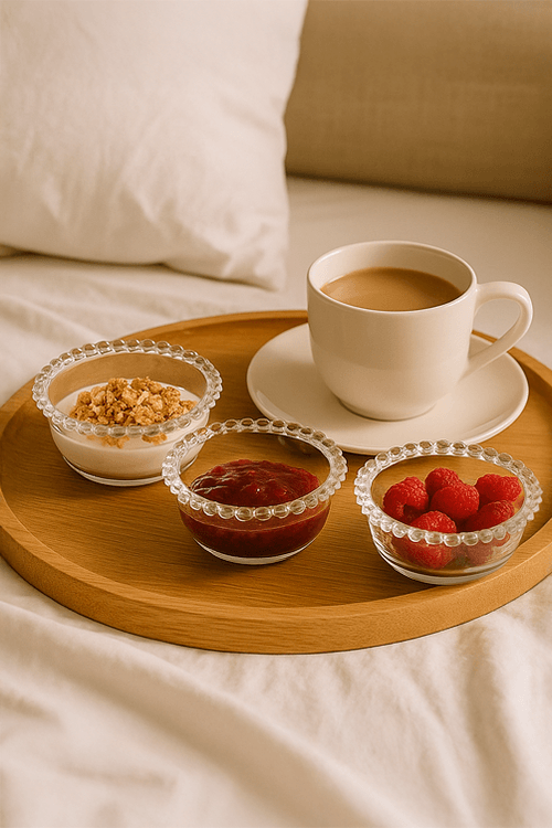 Conjunto de Bowls Pearl em Cristal 3 Peças