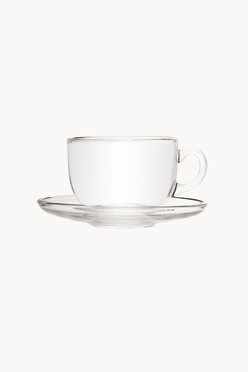 Conjunto de Xicara de Chá Nice em Vidro 6 Peças 150Ml