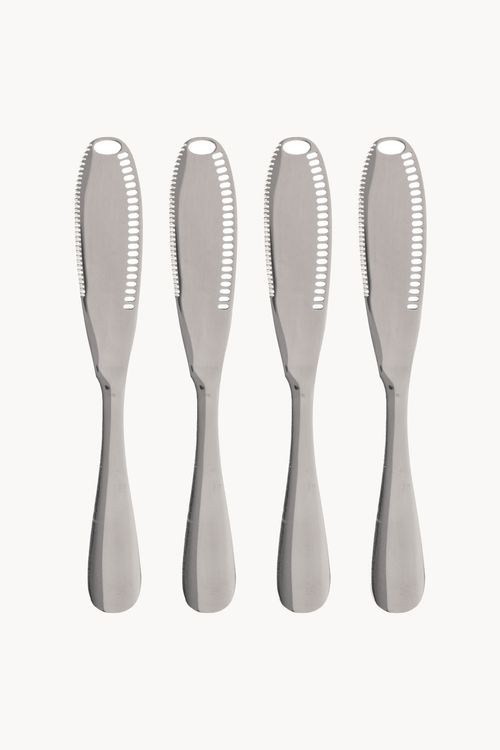 Conjunto de Espátula para Manteiga em Aço Inox 4 Peças