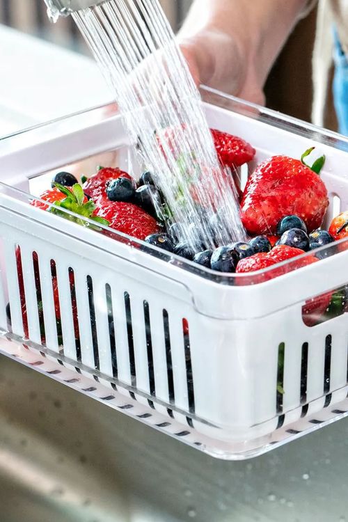 Organizador Clear Fresh com Cesto em Acrílico 2,2L