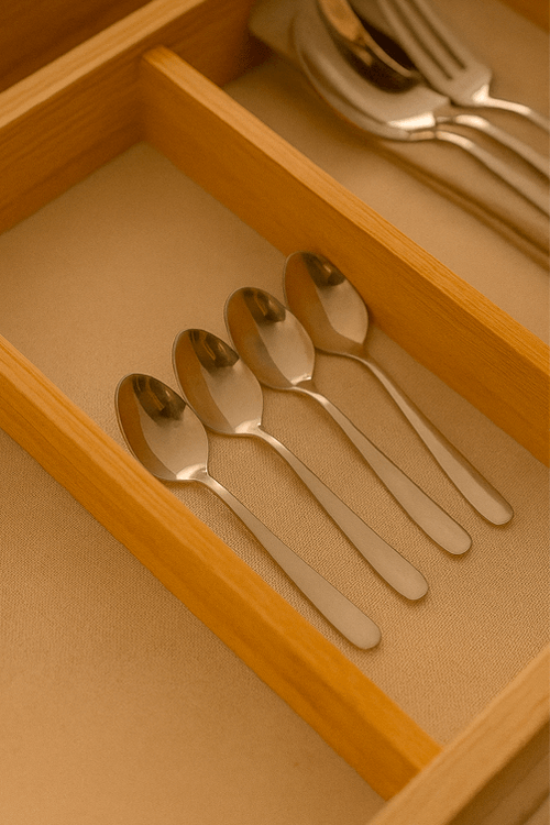 Conjunto de Colher para Café Berna em Aço Inox