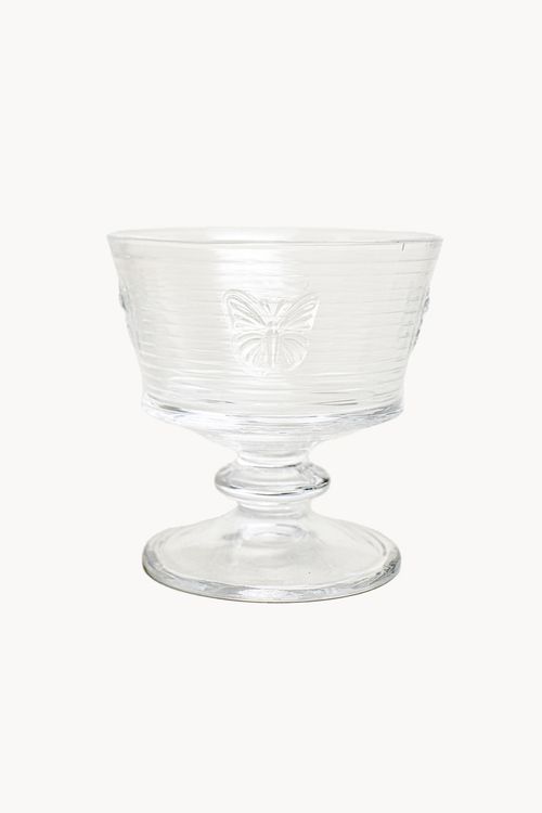 Conjunto de Taças para Sobremesa Line Butterfly  em Vidro 4 Peças 240Ml