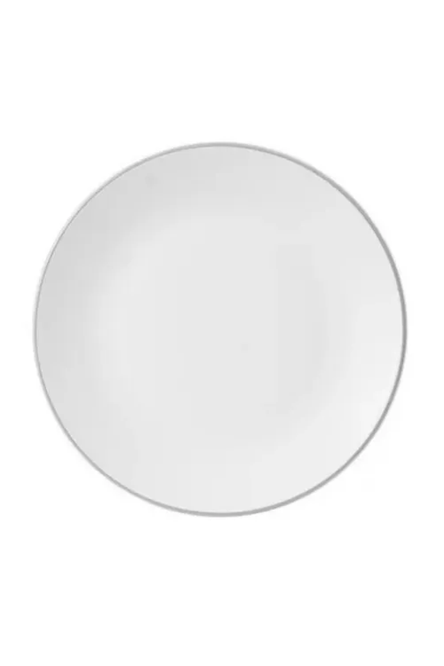 Prato Fundo de Porcelana Legacy Silver
