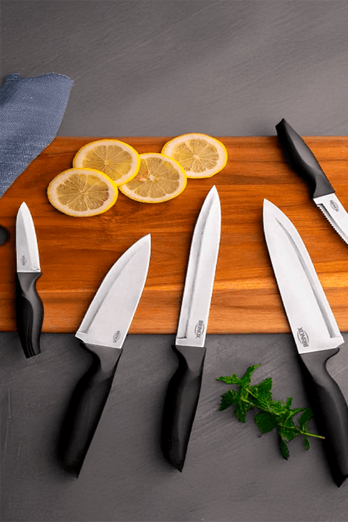 Conjunto de Facas Cross em Aço Inox 3 Peças