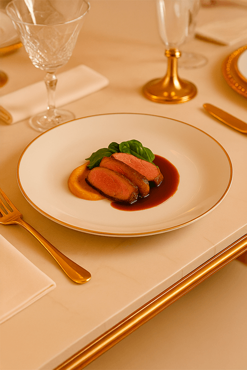 Prato Raso de Porcelana Legacy Gold