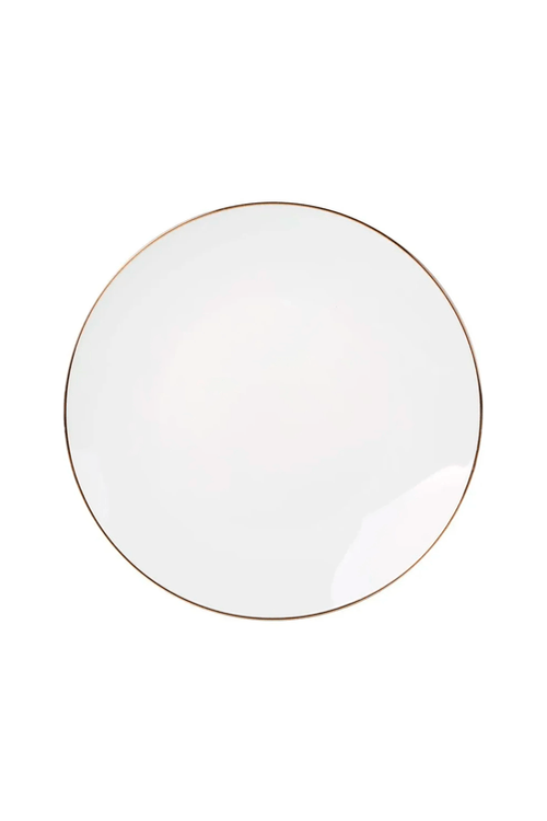 Prato de Sobremesa de Porcelana Legacy Gold