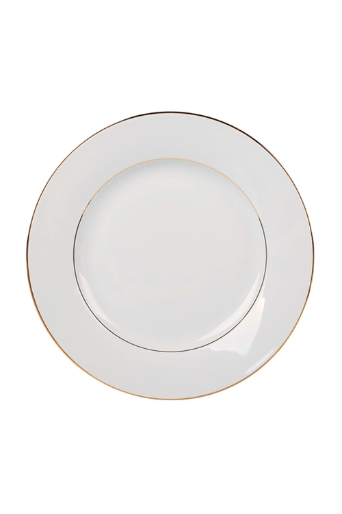 Prato Sobremesa de Porcelana Majesty Gold