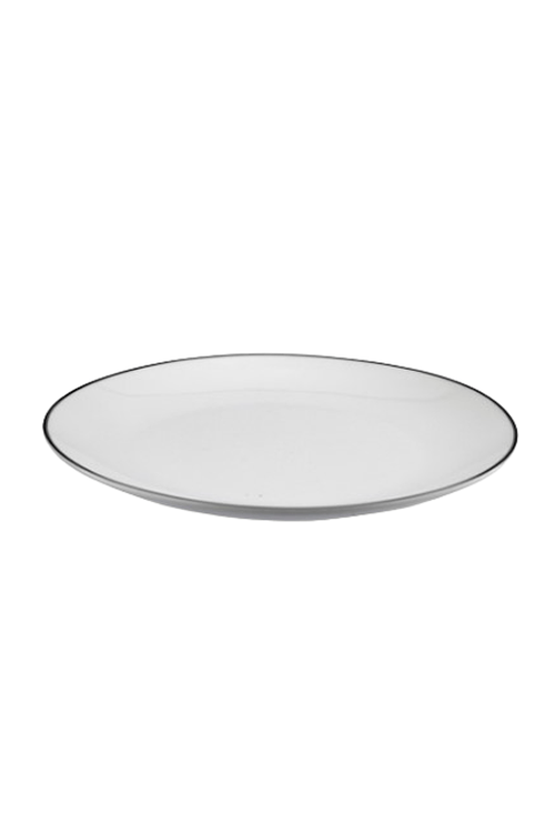 Prato de Sobremesa em Porcelana Legacy Silver