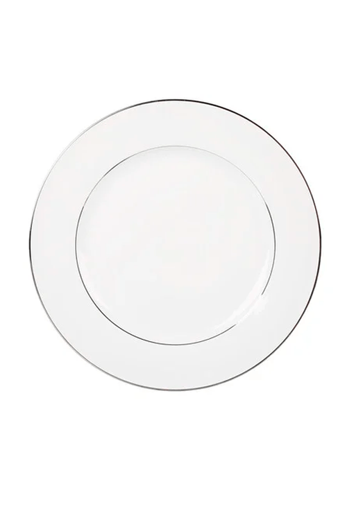 Prato Raso de Porcelana Majestic Silver