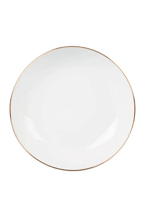 Prato Fundo de Porcelana Legacy Gold