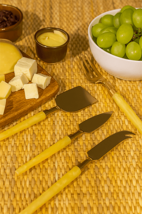 Conjunto de Talheres para Queijo 3 Peças Garbo Turim