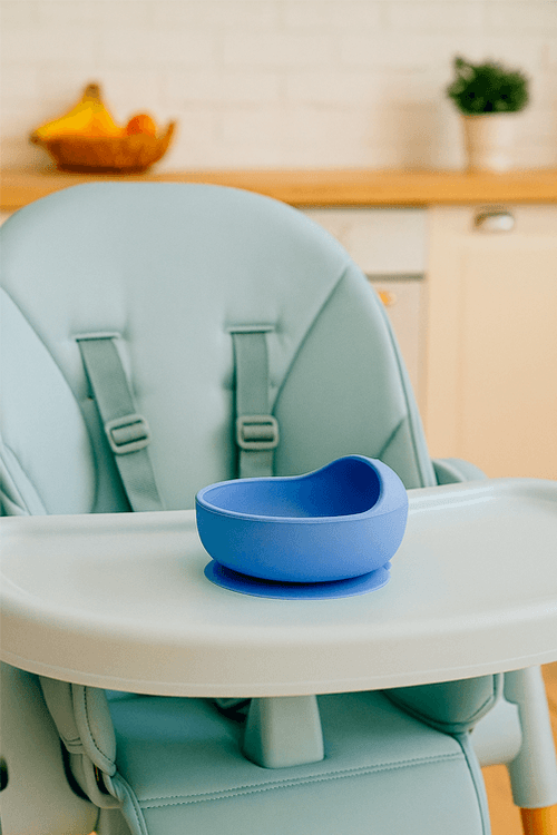 Bowl Azul com Ventosa em Silicone