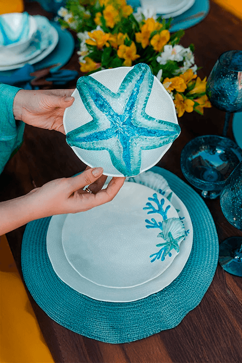 Bowl com Desenho Estrela em Melamina