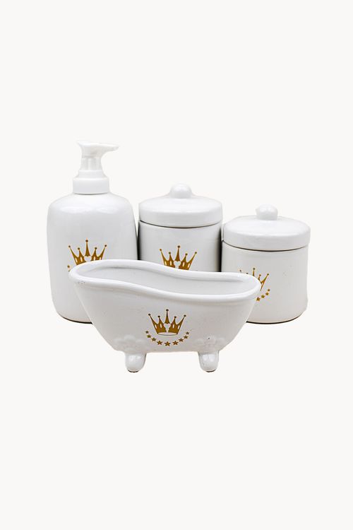 Conjunto para Banheiro em Cerâmica Royal Baby 4 Peças