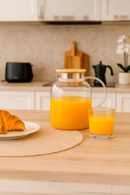 Jarra Clivia em Vidro Borrosilicato 1,5 L