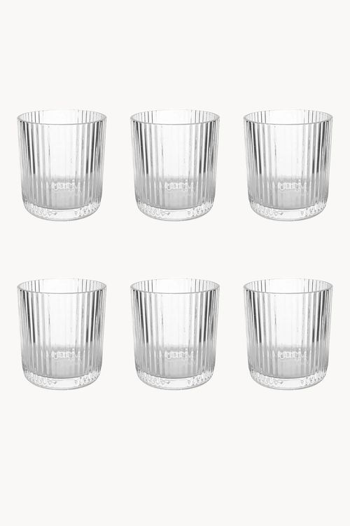 Conjunto de Copos Baixo em Vidro 6 Peças 256ml