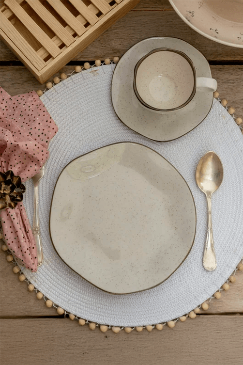 Prato de Sobremesa Ryo Maresia em Porcelana