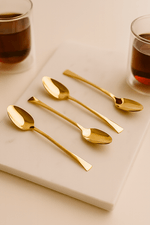 Conjunto de Colheres Sobremesa em Aco Inox 6 Pecas