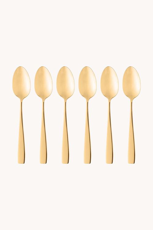 Conjunto de Colheres Sobremesa em Aço Inox  6 Peças