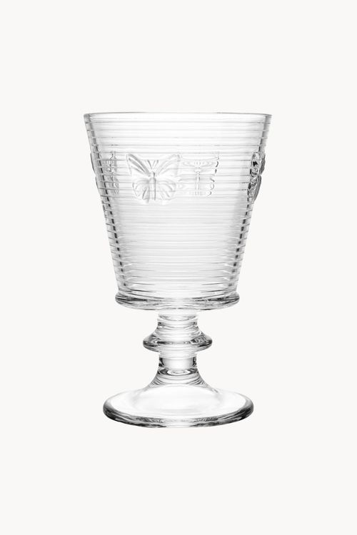 Conjunto de Taça  Butterfly em Vidro 4 Peças 350Ml