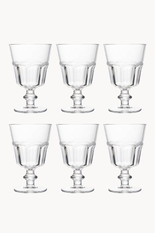 Conjunto de Taça Belle Epoque  em Vidro 6 Peças 225Ml