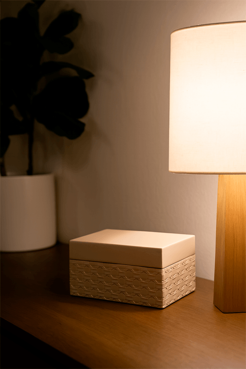 caixa decorativa bege 1
