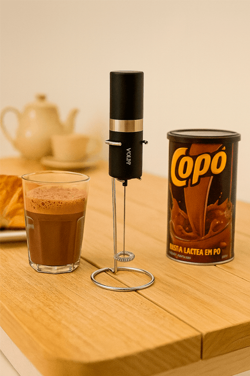 Mixer Eletrico para Bebidas com Suporte em Aco Inox