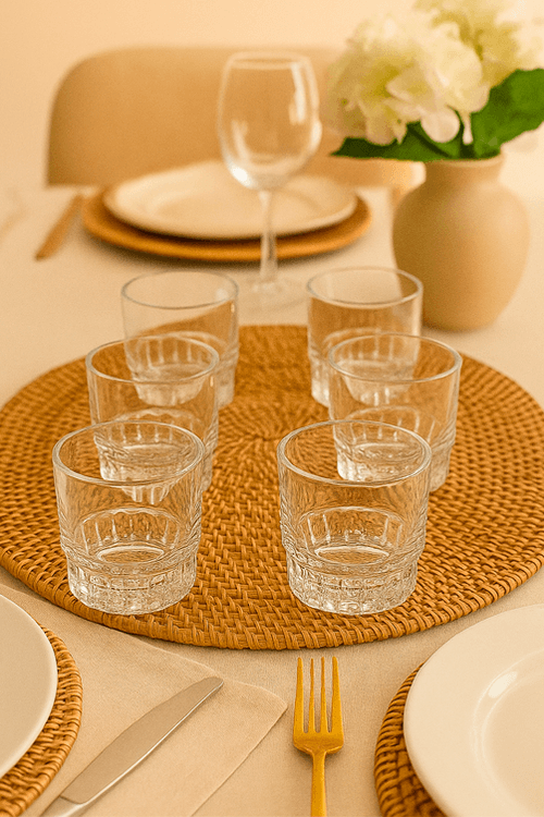 Conjunto de Copos Baixo em Vidro 6 Peças  290ml