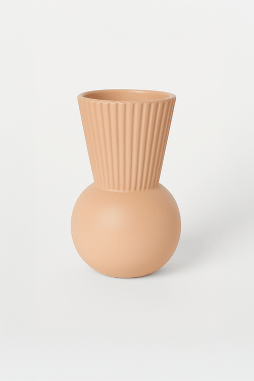Vaso com Base Redonda Bege