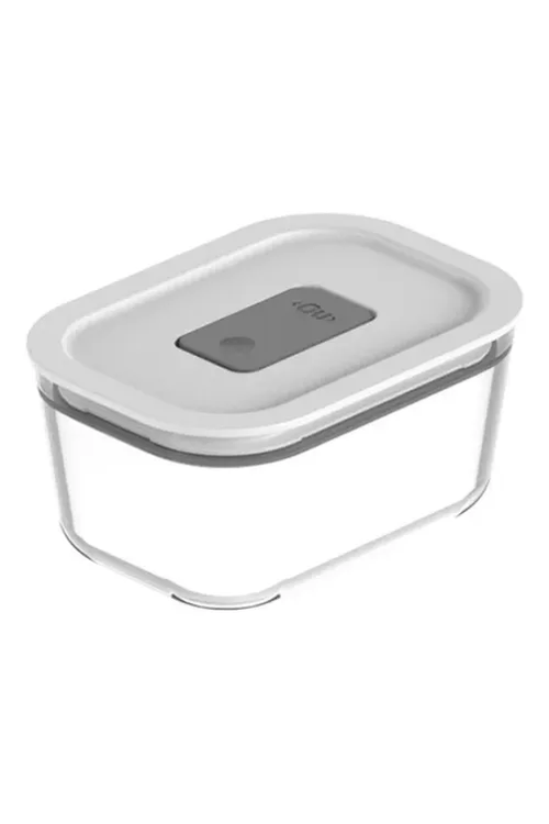 Pote de Vidro Hermético Fresh Lock Branco 370ml
