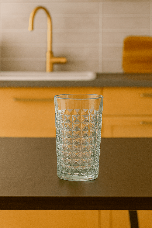 Conjunto de Copos Prisma em Vidro 6 Peças 280ml
