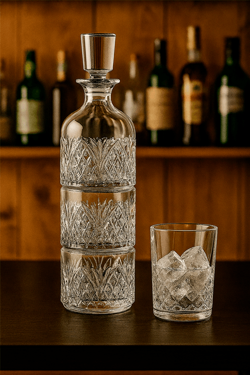 Jogo de Whisky Empilhável Trio de Vidro