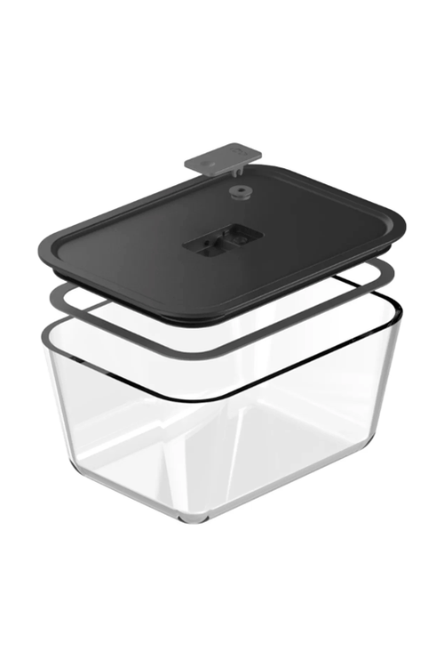 Pote de Vidro Hermetico Fresh Lock Preto 2,4L