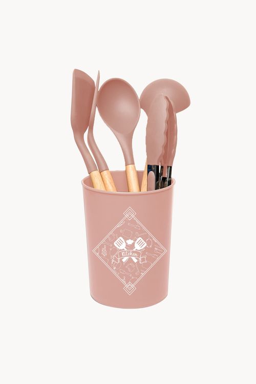 Conjunto de Utensílios para Cozinha em Silicone 6 Peças