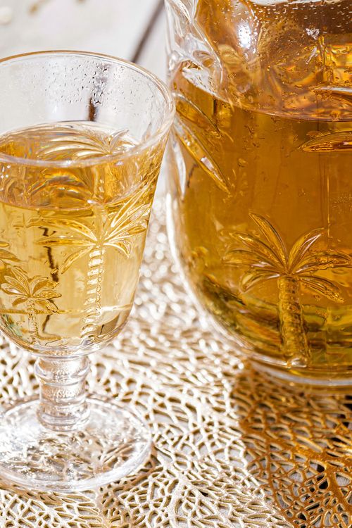 Conjunto de Jarra e Taças em Cristal  7 Peças