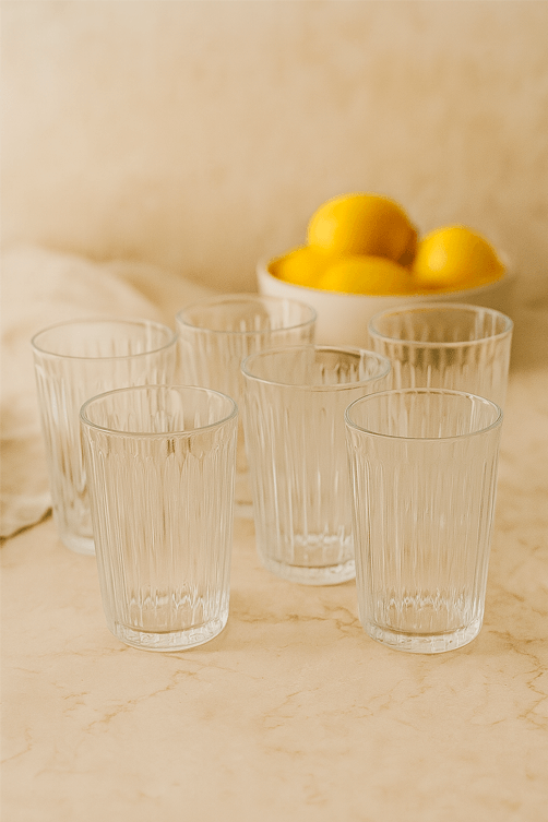 Conjunto de Copos Alto em Cristal 6 Pecas 400ml