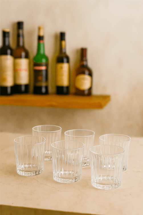 Conjunto de Copos para Whisky em Cristal 6 Pecas 300ml