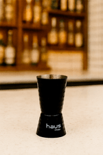 Dosador Duplo em Aco Inox 60ml