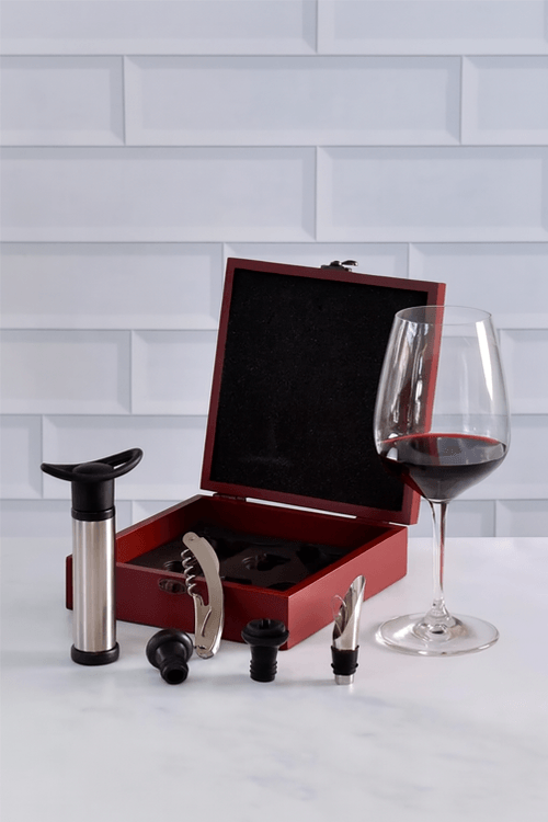 Conjunto para Vinho Maleta 6 Peças