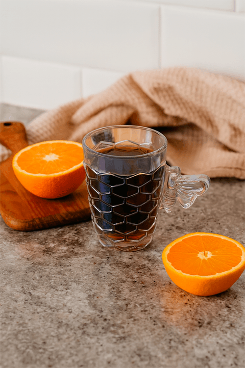 Caneca Bee em Vidro 4 Peças 200ML