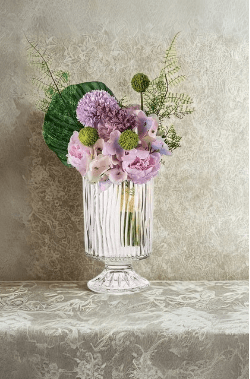 Vaso Decorativo Graffiato em Vidro