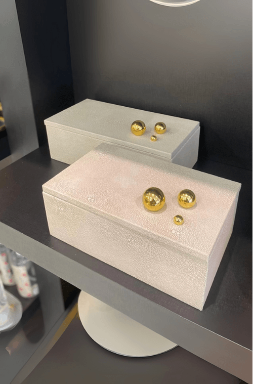Caixa Decorativa em Revestimento em Pu Tamanho M