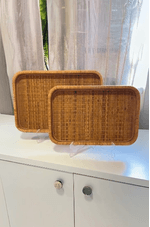 Bandeja Decorativa em Fibra Natural Tamanho G