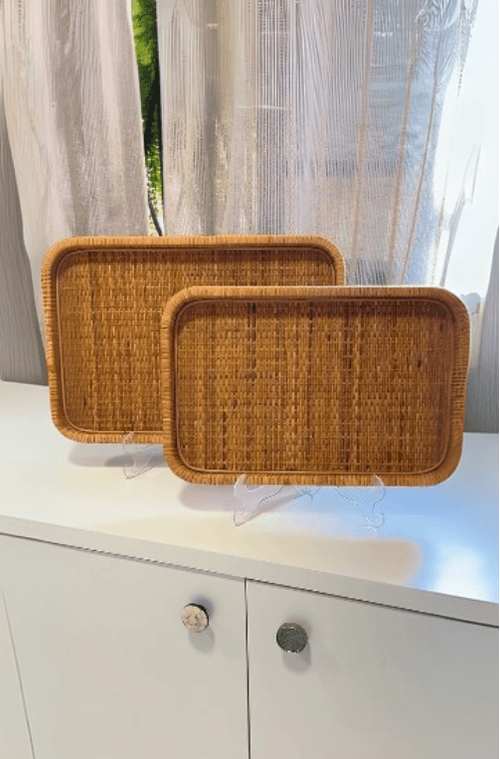 Bandeja Decorativa em Fibra Natural Tamanho G
