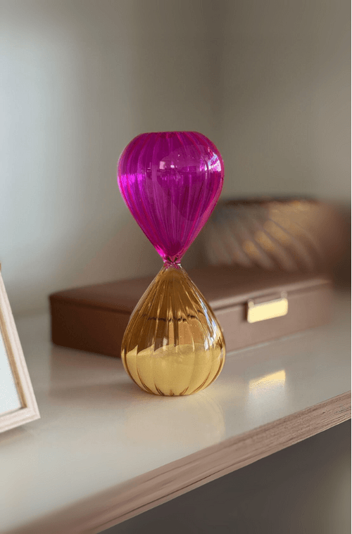 Ampulheta Decorativa em Vidro 13 Minutos
