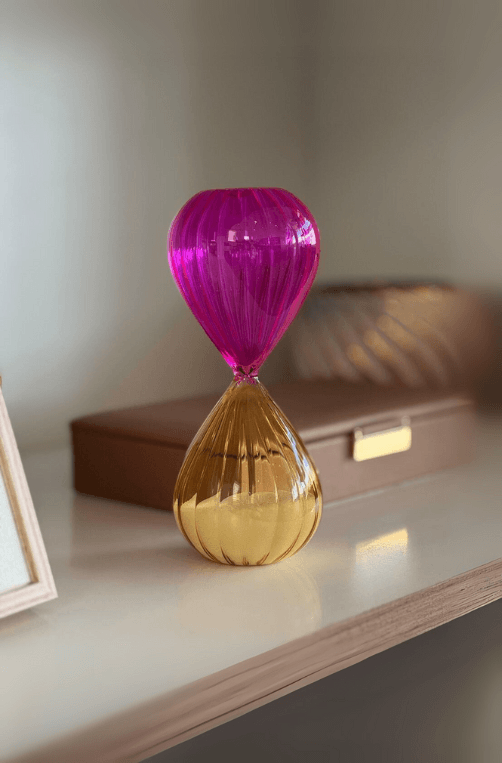 Ampulheta Decorativa em Vidro 13 Minutos