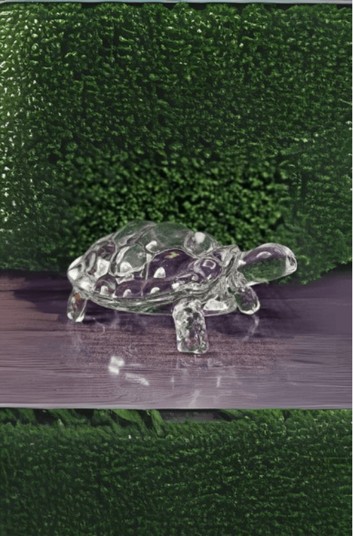Tartaruga Decorativa em Vidro Tamanho G