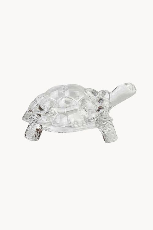 Mini Tartaruga Decorativa em Vidro Tamanho P
