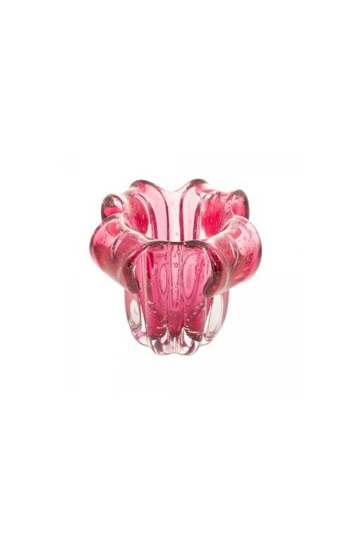 Vaso de Vidro Italy Rosa
